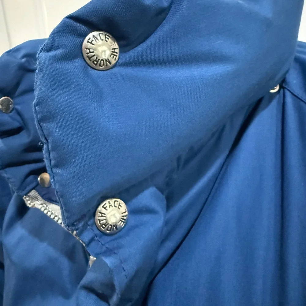The North Face Vintage Puffer Parka Jacket Blue Mens Large Gorpcore Quilted USA